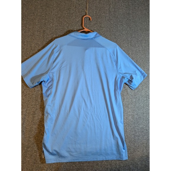 Adidas Golf Club Polo Shirt ClimaCool Men's Blue Quicksilver Size Large - Picture 9 of 10